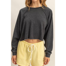 Load image into Gallery viewer, Laid Back Crop Sweatshirt