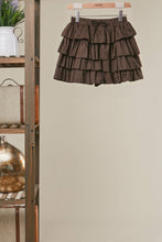Load image into Gallery viewer, Chocolate Ruffle Skort