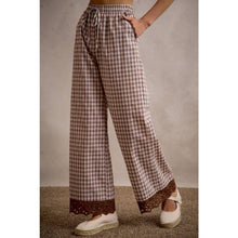 Load image into Gallery viewer, Cocoa Lace Trim Pants