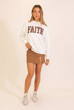 Load image into Gallery viewer, Faith In Plaid Mock Neck Sweatshirt