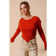 Load image into Gallery viewer, Rustic Rhythm Cropped Sweater
