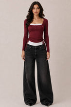Load image into Gallery viewer, Garnet Lace Romance Top