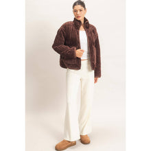 Load image into Gallery viewer, Cocoa Corduroy Quilted Jacket