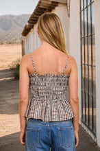Load image into Gallery viewer, Gingham Sweetheart Top