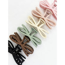 Load image into Gallery viewer, Soft Tone Jumbo Knotted Bow Hair Clip Claw