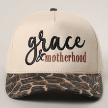 Load image into Gallery viewer, Grace & Motherhood Embroidery Two-Tone Trucker Hat