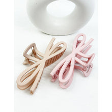 Load image into Gallery viewer, Soft Tone Jumbo Knotted Bow Hair Clip Claw