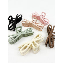 Load image into Gallery viewer, Soft Tone Jumbo Knotted Bow Hair Clip Claw