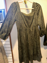 Load image into Gallery viewer, Holiday Cheer Suede Mini Dress