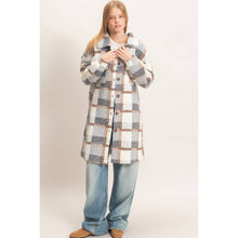 Load image into Gallery viewer, Fireside Plaid Teddy Shacket