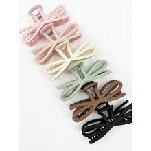 Load image into Gallery viewer, Soft Tone Jumbo Knotted Bow Hair Clip Claw