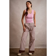 Load image into Gallery viewer, Cocoa Lace Trim Pants