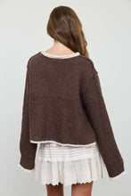 Load image into Gallery viewer, Cozy Contrast Knit Sweater