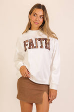 Load image into Gallery viewer, Faith In Plaid Mock Neck Sweatshirt