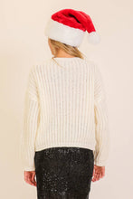 Load image into Gallery viewer, Sugarplum Bow Knit Sweater