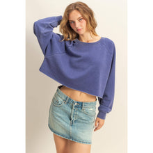 Load image into Gallery viewer, Laid Back Crop Sweatshirt