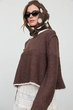 Load image into Gallery viewer, Cozy Contrast Knit Sweater