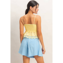 Load image into Gallery viewer, Golden Hour Lace Tank