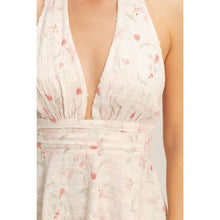 Load image into Gallery viewer, Petal Whisper Halter Dress