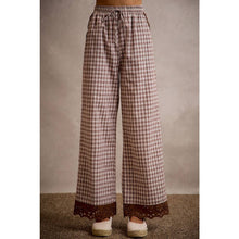 Load image into Gallery viewer, Cocoa Lace Trim Pants

