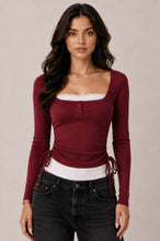 Load image into Gallery viewer, Garnet Lace Romance Top

