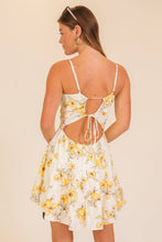Load image into Gallery viewer, Golden Bloom Mini Dress

