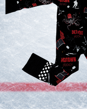 Load image into Gallery viewer, Cozy Faceoff Bamboo Baby Zippy ❄️🏒
