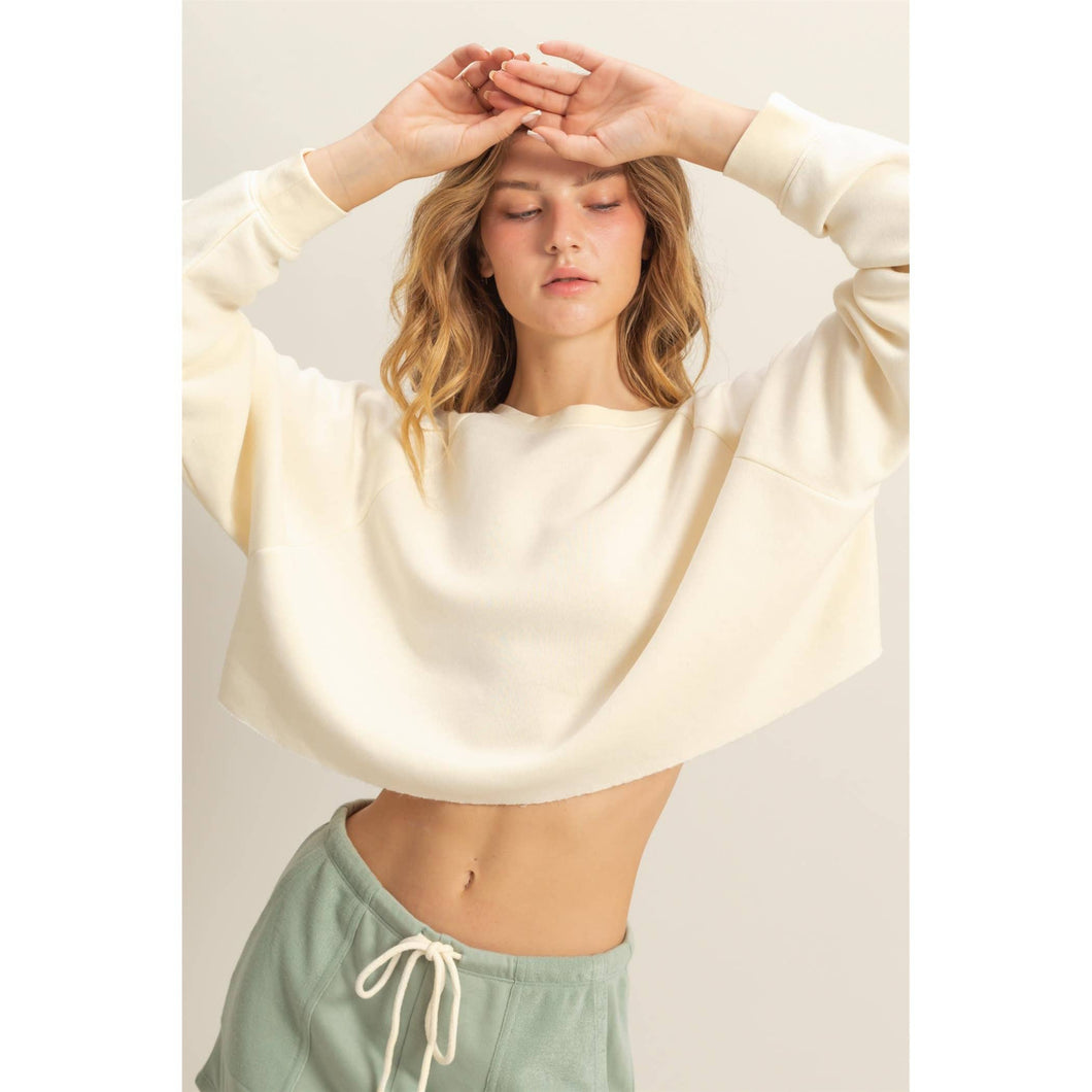 Laid Back Crop Sweatshirt