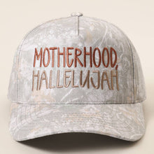 Load image into Gallery viewer, MOTHERHOOD HALLELUJAH Camo Trucker Hat

