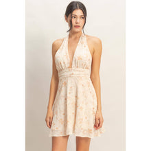 Load image into Gallery viewer, Petal Whisper Halter Dress
