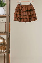 Load image into Gallery viewer, Chocolate Ruffle Skort
