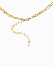 Load image into Gallery viewer, Three-Tier Cross &amp; Pearl Necklace
