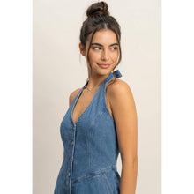 Load image into Gallery viewer, Denim Darling Romper

