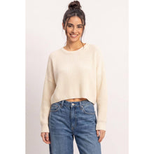 Load image into Gallery viewer, Cream Cloud Ribbed Sweater
