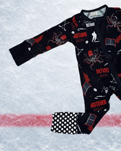 Load image into Gallery viewer, Cozy Faceoff Bamboo Baby Zippy ❄️🏒
