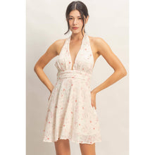 Load image into Gallery viewer, Petal Whisper Halter Dress
