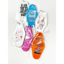 Load image into Gallery viewer, Inspired Vintage Hotel Motel Keychain
