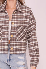 Load image into Gallery viewer, Fireside Plaid Shacket
