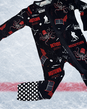 Load image into Gallery viewer, Cozy Faceoff Bamboo Baby Zippy ❄️🏒
