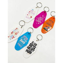 Load image into Gallery viewer, Inspired Vintage Hotel Motel Keychain
