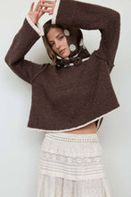 Load image into Gallery viewer, Cozy Contrast Knit Sweater
