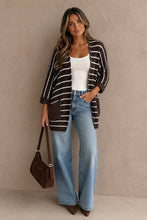 Load image into Gallery viewer, Cocoa Stripe Cardigan

