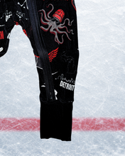 Load image into Gallery viewer, Cozy Faceoff Bamboo Baby Zippy ❄️🏒
