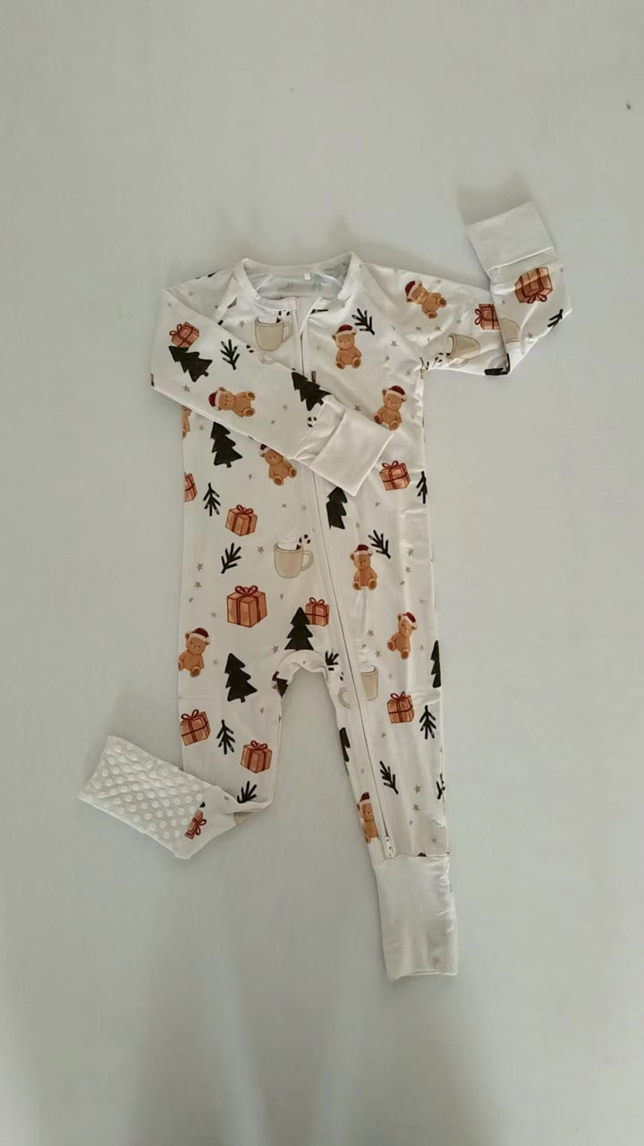 Cozy Christmas Crew Bamboo Zippy