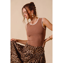 Load image into Gallery viewer, Caramel Kiss Ribbed Tank
