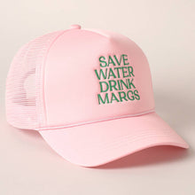 Load image into Gallery viewer, Save Water Drink Margs Embroidered Trucker Cap
