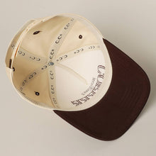 Load image into Gallery viewer, RUNNING ON COFFEE 3D Letter Embroidered Two-Tone Trucker Hat
