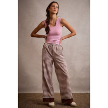Load image into Gallery viewer, Cocoa Lace Trim Pants
