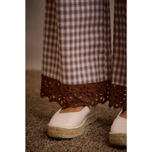 Load image into Gallery viewer, Cocoa Lace Trim Pants
