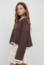 Load image into Gallery viewer, Cozy Contrast Knit Sweater
